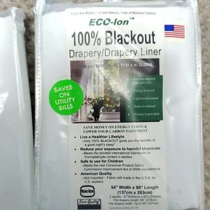 Blackout drapery liner
